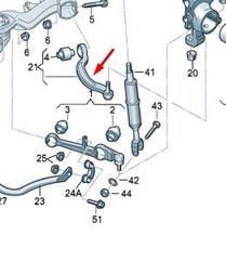 Рычаг нижний кривой R, AUDI ALLROAD 00-05, JTC1043 TRW