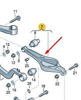 Рычаг задней подвески PASSAT B6, TOURAN, GOLF 6, OCTAVIA A5