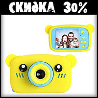 Детский Цифровой Фотоаппарат Fun Camera Bear Желтый