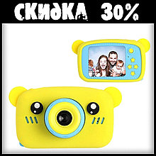 Детский Цифровой Фотоаппарат Fun Camera Bear Желтый