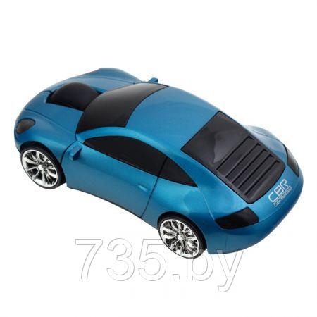 Мышь машинка CBR MF-500 Lazaro проводная в виде автомобиля голубая pors - фото 4 - id-p167709735