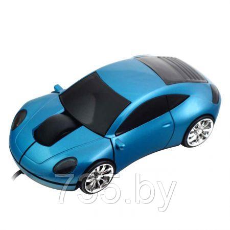 Мышь машинка CBR MF-500 Lazaro проводная в виде автомобиля голубая pors - фото 5 - id-p167709735