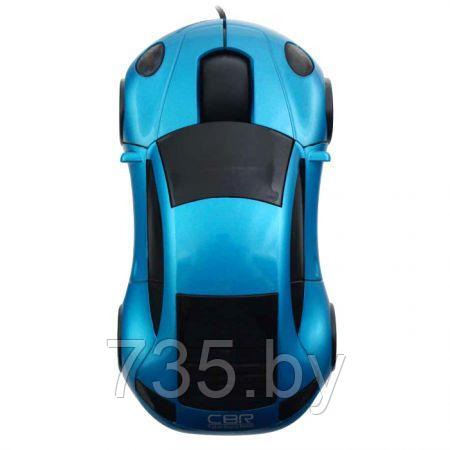 Мышь машинка CBR MF-500 Lazaro проводная в виде автомобиля голубая pors - фото 6 - id-p167709735