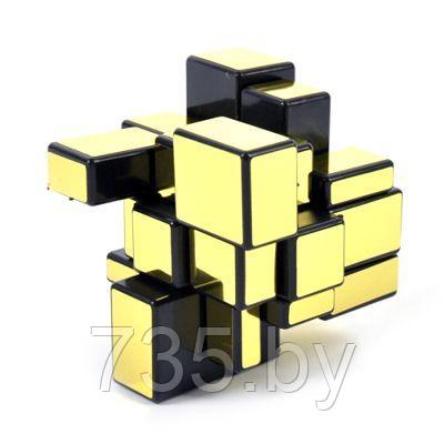 Зеркальный золотой Кубик-Рубика 3х3х3 в подарочной упаковке - фото 2 - id-p167709754