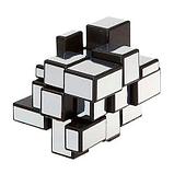 Зеркальный Кубик Рубика 3х3х3 серебристый в подарочной упаковке, фото 2