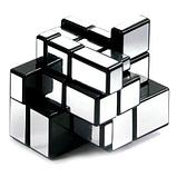 Зеркальный Кубик Рубика 3х3х3 серебристый в подарочной упаковке, фото 3