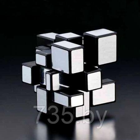 Зеркальный Кубик Рубика 3х3х3 серебристый в подарочной упаковке - фото 4 - id-p167709757