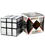Зеркальный Кубик Рубика 3х3х3 серебристый в подарочной упаковке, фото 5