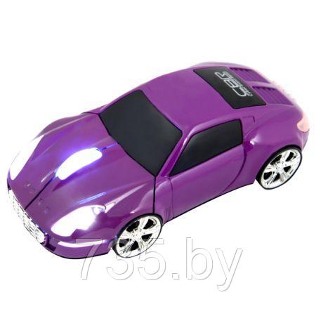 Мышь машинка "Lambo" фиолетовая CBR MF-500 проводная в виде автомобиля rgini - фото 2 - id-p167709760