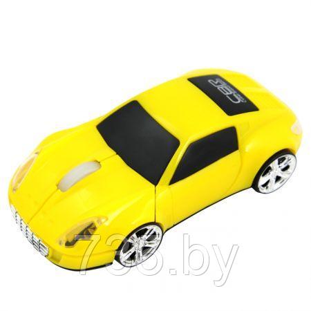 Мышь машинка "Lambo" желтая CBR MF-500 проводная в виде автомобиля rgini - фото 2 - id-p167709768