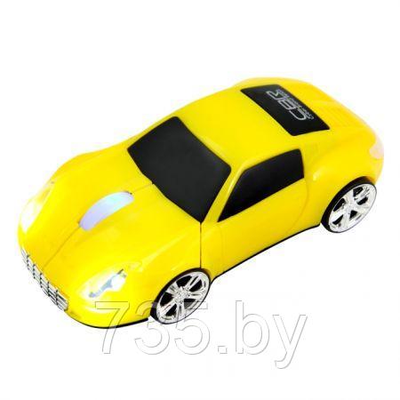 Мышь машинка "Lambo" желтая CBR MF-500 проводная в виде автомобиля rgini - фото 3 - id-p167709768