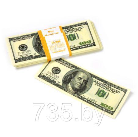 Пачка денег - 100 долларов сувенирная, набор 3 пачки (30 000 $) - фото 2 - id-p167709903