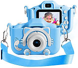 Детский фотоаппарат Childrens Fun Camera Cute Kitty Голубой, фото 3