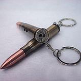 Ручка "Пуля" с фонариком и лазерной указкой брелок, набор 3 шт на 23 февраля, фото 5