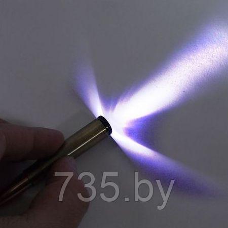 Ручка "Пуля" с фонариком и лазерной указкой брелок, набор 3 шт на 23 февраля - фото 6 - id-p167709959
