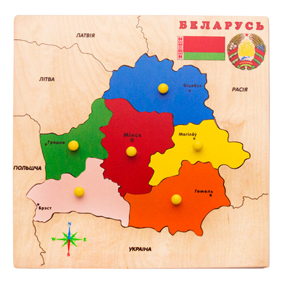 Пазл ЛЭМ Карта Беларуси - фото 4 - id-p169427311