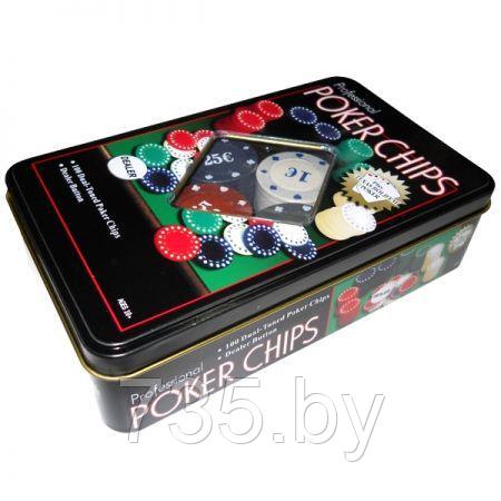 Набор для покера в металлической коробке - фото 2 - id-p167710002