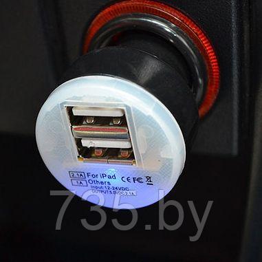 Адаптер автомобильный с 12-24 V на 2 USB порта - фото 3 - id-p167710056