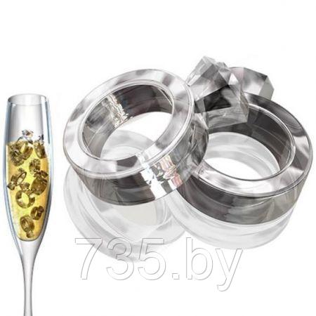Форма Кольца с Бриллиантами для льда, конфет или шоколада силиконовая - фото 2 - id-p167710216