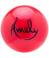 Мяч для художественной гимнастики Amely AGB-201 (19см, 400гр) красный