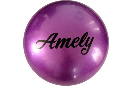 Мяч для художественной гимнастики Amely AGB-101 (19см, 400гр) фиолетовый