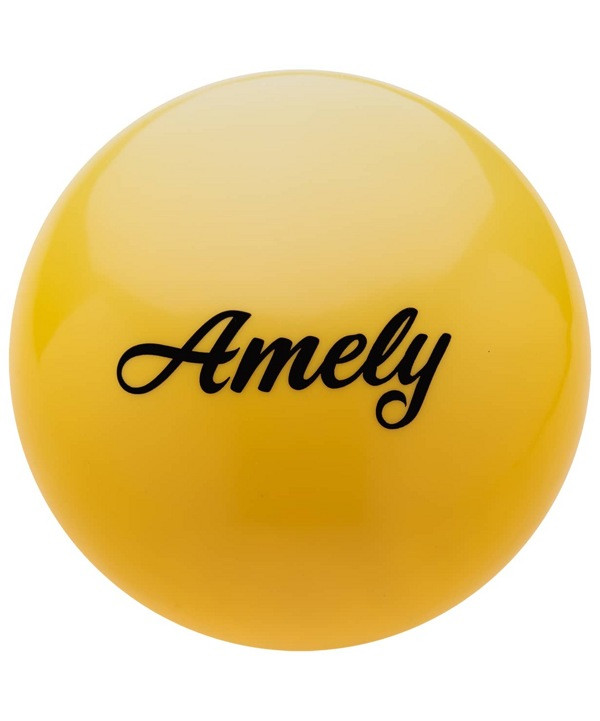 Мяч для художественной гимнастики Amely AGB-101 (19см, 400гр) желтый - фото 1 - id-p169520319