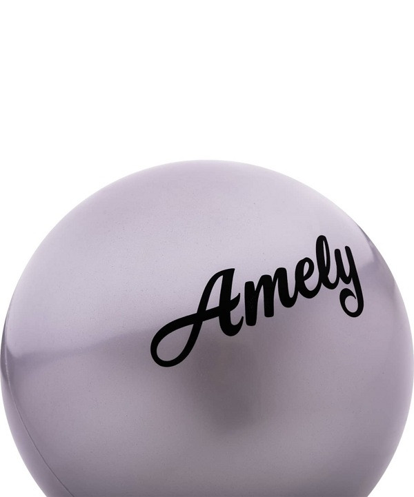 Мяч для художественной гимнастики Amely AGB-101 (19см, 400гр) серый - фото 2 - id-p169520320