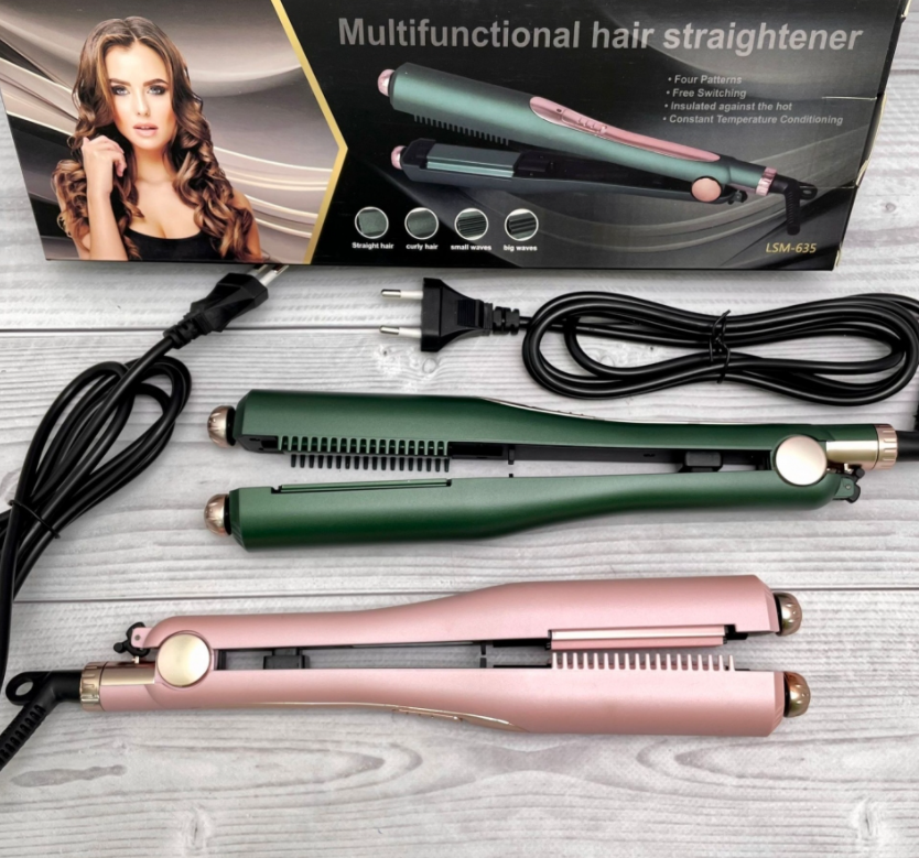 Многофункциональный 4в1 Гофре- выпрямитель для волос Multifunctional Hair Straightener LSM-635 - фото 1 - id-p169523165