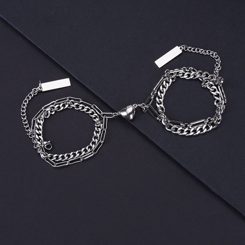 Парные браслеты с магнитами-сердечками "Демесс" - фото 1 - id-p169525081