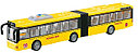 Инерционный автобус-гармошка WY913A, свет, звук, желтый, фото 3