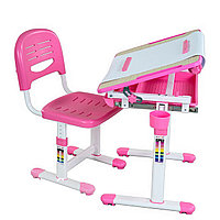 Растущая парта и стул транформер Fun Desk Bambino Pink