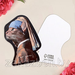 Открытка формовая «Для тебя», кошка, 5 × 8 см