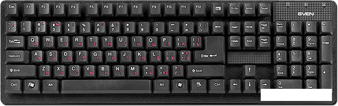 Клавиатура SVEN Standard 301 USB+PS/2 (черный), фото 2
