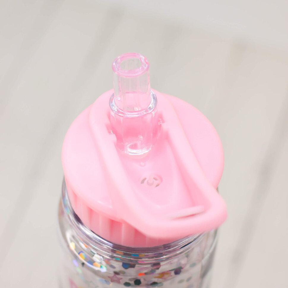 Бутылка "Sticker love", light pink (500ml) - фото 3 - id-p169550474