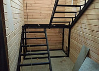 Лестницы на металлокаркасах под зашивку модель 28