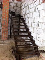 Металлокаркас лестницы под зашивку модель 39