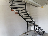 Лестницы на металлокаркасах под зашивку модель 44