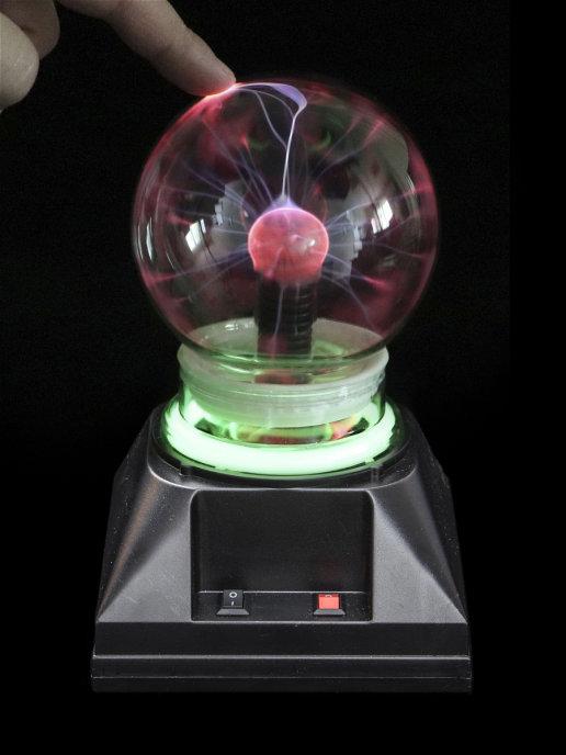 Светильник плазма шар - Эврика №4 (диаметр 10см) - фото 2 - id-p169550755