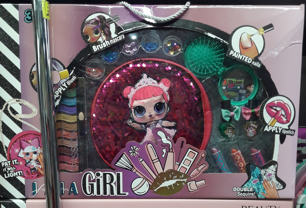 Детский игровой набор декоративной косметики куклы Lol Лол для девочек, детская игрушечная косметика декоратив - фото 2 - id-p169551014