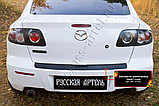 Накладка на задний бампер Mazda 3 седан 2006-2009 Рестайлинг I (BK), фото 6