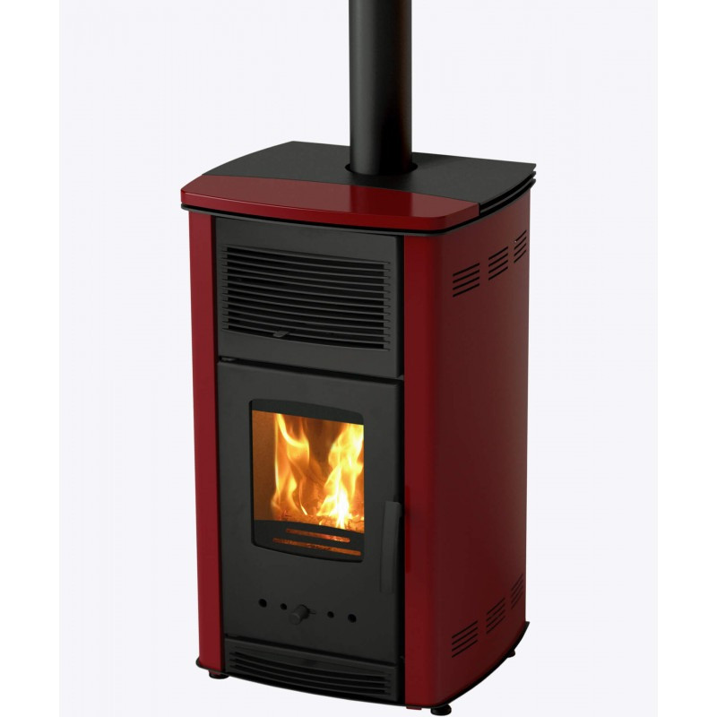 Печь-камин MBS Elit бордовая