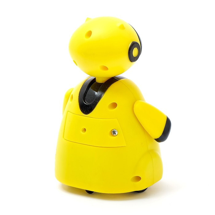 Робот «Умный бот», ездит по линии, световые эффекты, цвет жёлтый - фото 2 - id-p169554086