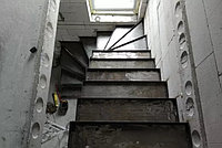 Металлокаркас лестницы под заливку бетоном модель 196