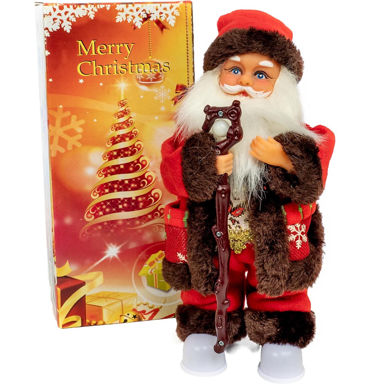 Дед Мороз Санта Клаус музыкальный 24 см (поет, светится) , арт. VT18-21167 - фото 1 - id-p169556159