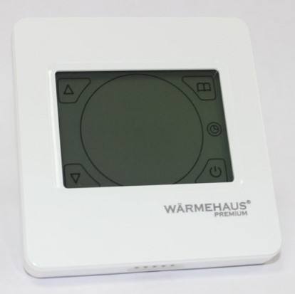 Программируемый терморегулятор теплого пола Warmehaus TouchScreen, белый/ слоновая кость, фото 1