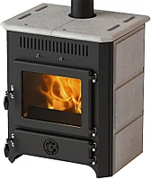 Печь-камин MBS Thermo Vulkan S (с водяным контуром, с камнем)