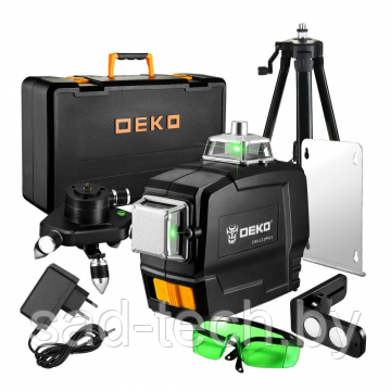 Уровень лазерный самовыравнивающийся DEKO DKLL12PG1 360/3 SET 2 PREMIUM - фото 1 - id-p169561825