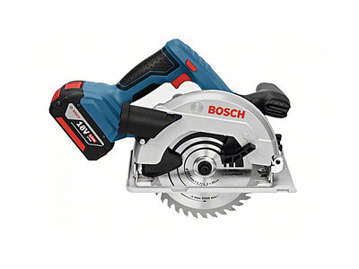 Аккум. циркулярная пила BOSCH GKS 18V-57 в кор. (18.0 В, 1 акк., 4.0 А/ч, Li-Ion, 165х20 мм, до 57 мм)