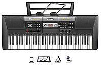 Детский синтезатор пианино с микрофоном, арт. 328-12 с USB (от сети и на батарейках)