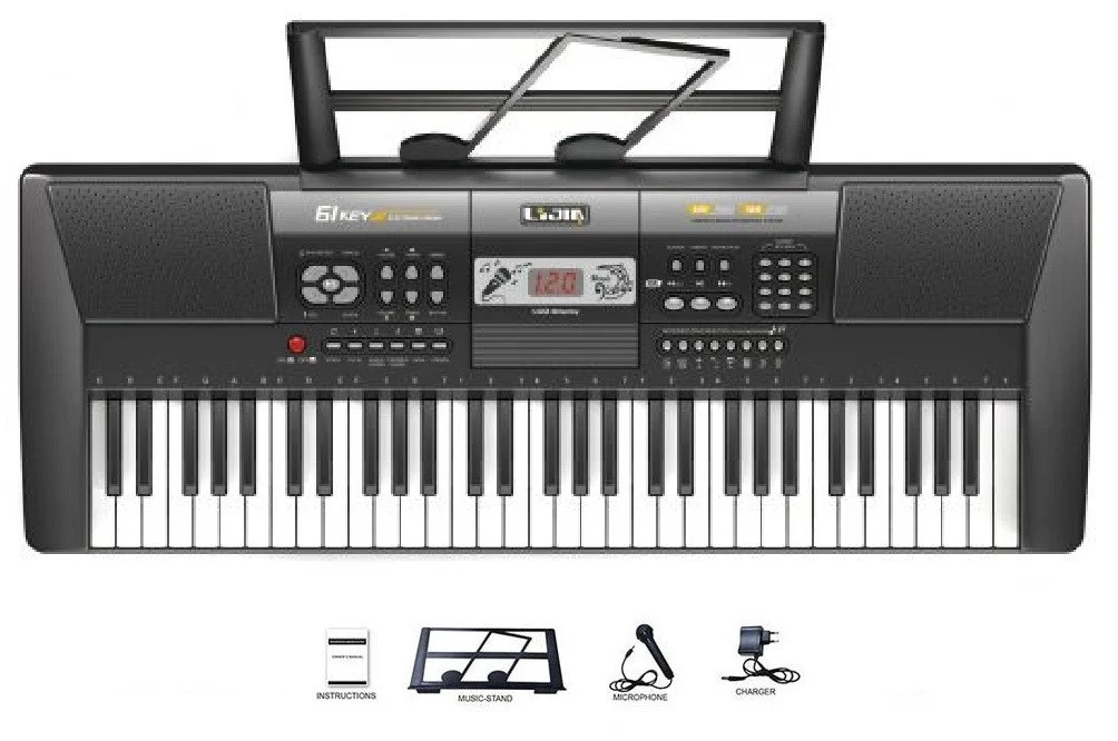 Детский синтезатор пианино с микрофоном, арт. 328-12 с USB (от сети и на батарейках), фото 1